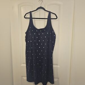 SWIMSUITS FOR ALL - Swimsuit With Over Layer Navy Beach Summer SZ 24